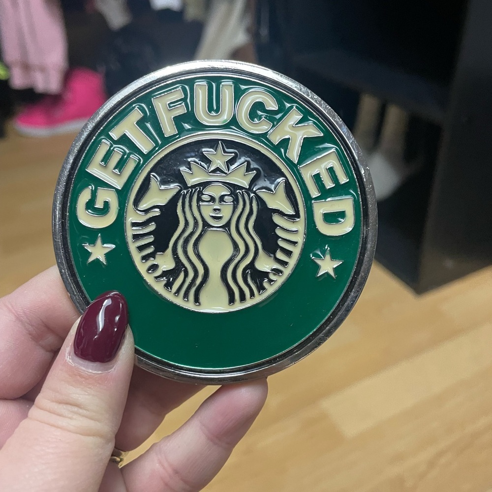 Green and Silver Round Emblem
